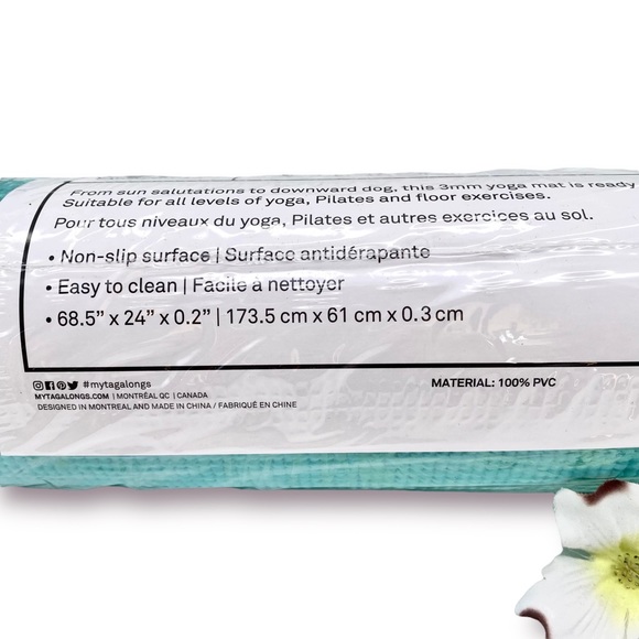 TRADED -  
NWT MYTAGALONGS Palm Tree Yoga Mat - Picture 10 of 11